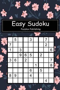 Paperback Easy Sudoku: Sudoku Puzzle Game For Beginers With Floral abstract seamless pattern cover Book