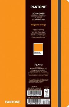 Calendar Pantone Planner 2020 Compact Plato Tangerine Orange 18mos Book