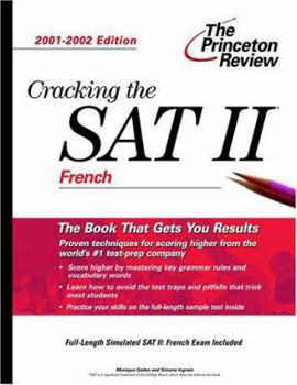Paperback Cracking the SAT II: French, 2001-2002 Edition Book
