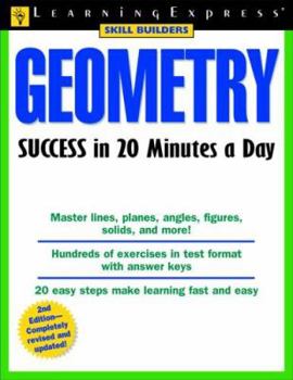 Paperback Geometry Success in 20 Minutes a Day Book