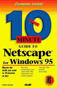 Paperback 10 Minute Gde to Netscape F/Windows Book