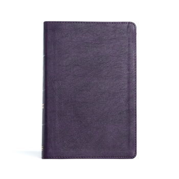 Imitation Leather CSB Giant Print Reference Bible, Plum Leathertouch, Indexed Book