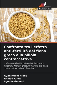 Paperback Confronto tra l'effetto anti-fertilità del fieno greco e la pillola contraccettiva [Italian] Book