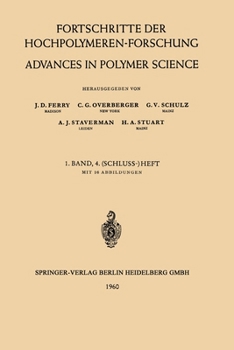 Paperback Fortschritte Der Hochpolymeren-Forschung / Advances in Polymer Science: 1. Band Book