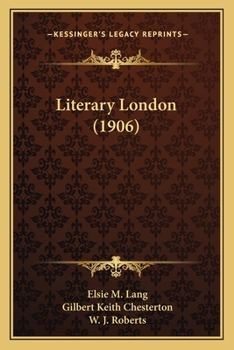Paperback Literary London (1906) Book
