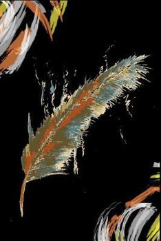 Paperback Indian Art Feather: Native American Notebook - Lined 120 Pages 6x9 Journal Book