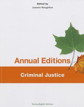 Paperback Annual Editions: Criminal Justice, 38/E Book