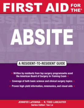 Paperback First Aid for The(r) Absite Book