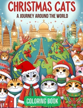 Paperback Christmas Cats: Coloring Book