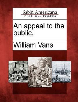Paperback An Appeal to the Public. Book