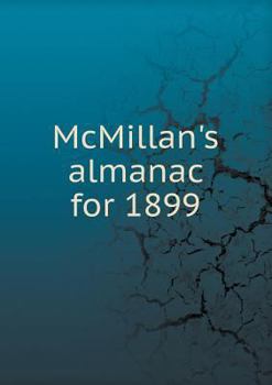 Paperback McMillan's almanac for 1899 Book