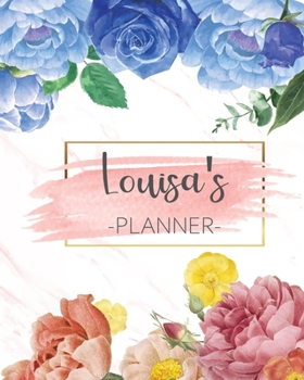 Paperback Louisa's Planner: Monthly Planner 3 Years January - December 2020-2022 - Monthly View - Calendar Views Floral Cover - Sunday start Book