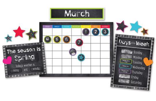 Wall Chart Twinkle Twinkle You're a Star! Calendar Bulletin Board Set Book