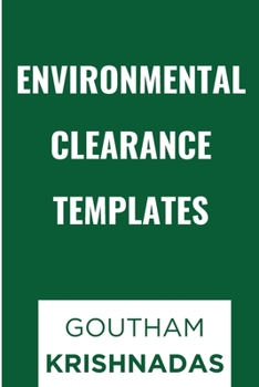 Environmental Clearance Templates B0CHL7R653 Book Cover