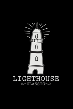 Lighthouse classic: 6x9 Lighthouse | blank with numbers paper | notebook | notes