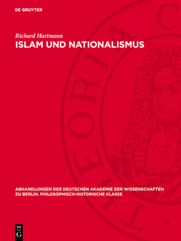 Hardcover Islam Und Nationalismus [German] Book
