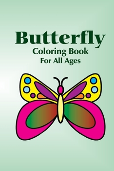 Paperback Butterfly coloring book: butter fly coloring book for children Book