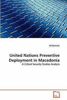Paperback United Nations Preventive Deployment in Macedonia Book