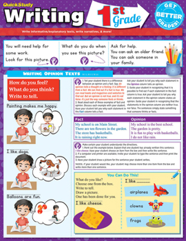 Paperback Writing 1st Grade: A Quickstudy Laminated Reference Book