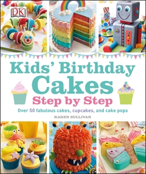 Hardcover Kids Birthday Cakes Step By Step Book