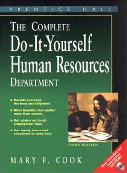 Paperback The Complete Do-It-Yourself Human Resources Department 3rd Edition with CD [With CDROM] Book