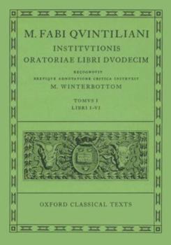 Hardcover Institutionis Oratoriae: Volume I: Books I-VI. Book
