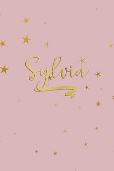 Paperback Sylvia: Personalized Journal to Write In - Rose Gold Line Journal Book