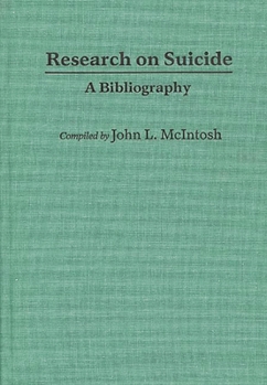 Hardcover Research on Suicide: A Bibliography Book