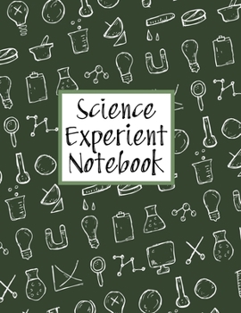 Paperback Science Experiment Notebook: Scientific Project Journal and Record Book, Kids School Project Planner for Chemistry Physics Biology Research Book