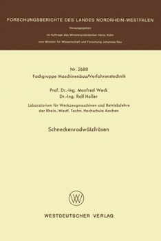 Paperback Schneckenradwälzfräsen [German] Book