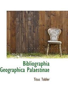 Paperback Bibliographia Geographica Palaestinae Book