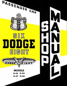 Perfect Paperback 1953 Dodge Car Repair Shop Manual By Detroit Iron Book