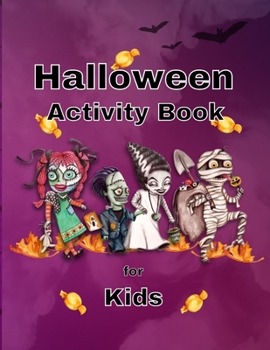 Paperback Halloween Activity Book for Kids Book
