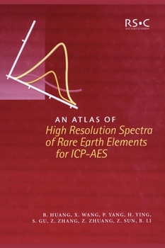 Hardcover Atlas of High Resolution Spectra of Rare Earth Elements for Icp-AES [With CDROM] Book