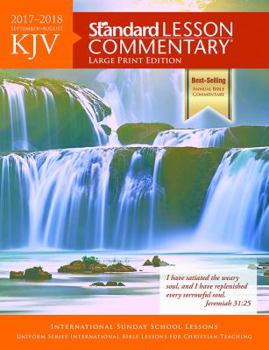 Paperback KJV Standard Lesson Commentary® Large Print Edition 2017-2018 [Large Print] Book
