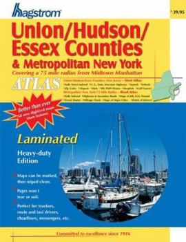 Paperback Union/Hudson/Essex & Metropolitan New York Atlas- Laminated Book