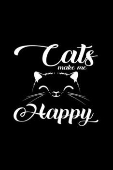 Paperback Cats make me happy: 6x9 British Shorthair Cat - grid - squared paper - notebook - notes Book