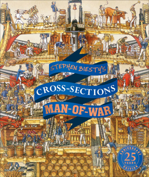 Hardcover Stephen Biesty's Cross-Sections Man-Of-War Book