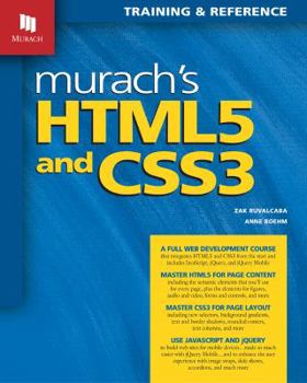 Paperback Murach's HTML5 and CSS3: Training and Reference Book