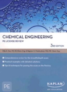 Paperback Chemical Engineering PE License Review (Pe Exam Preparation) Book