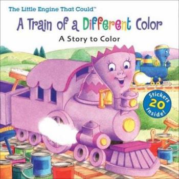 Paperback Little Engine That Could: A Train of a Different Color: Coloring Book with Stickers [With Stickers] Book