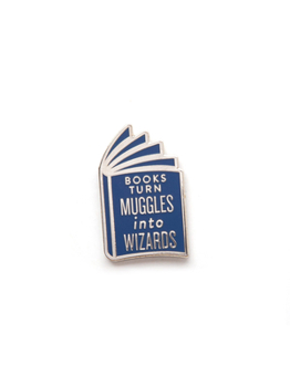 Misc. Books Turn Muggles Into Wizards Enamel Pin Book