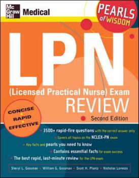 Paperback LPN (Licensed Practical Nurse) Exam Review: Pearls of Wisdom, Second Edition Book