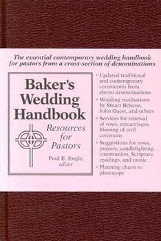 Hardcover Baker's Wedding Handbook: Resources for Pastors Book