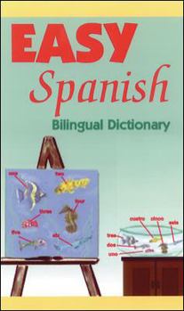 Paperback Easy Spanish Bilingual Dictionary: Bilingual Dictionary Book