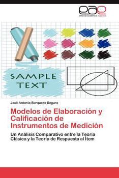 Paperback Modelos de Elaboracion y Calificacion de Instrumentos de Medicion [Spanish] Book