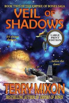 Paperback Veil of Shadows (Book 2 of The Empire of Bones Saga) (Large Print) Book