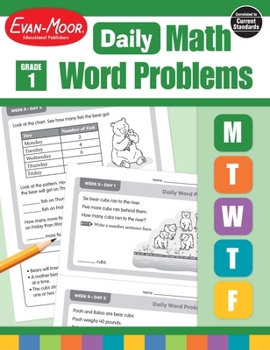 Paperback Daily Word Problems Math, Grade 1 Teacher Edition Book