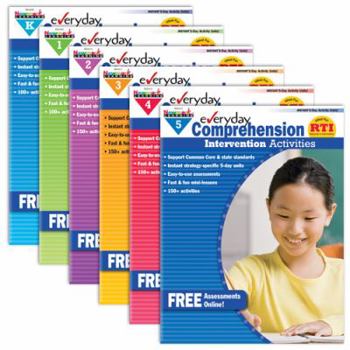 Paperback Everyday Comprehension Intervention Activities Grade K-5 Set Book