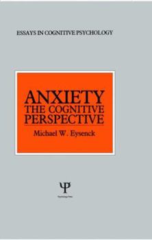 Hardcover Anxiety: The Cognitive Perspective Book